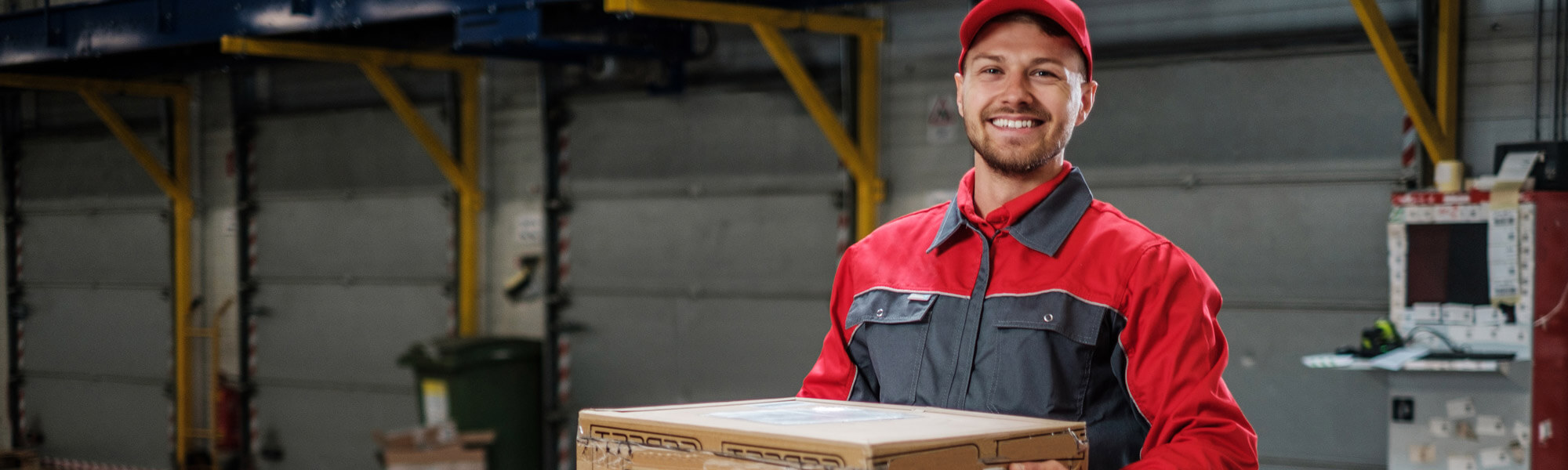 Fachkraft arbeitet am Fließband